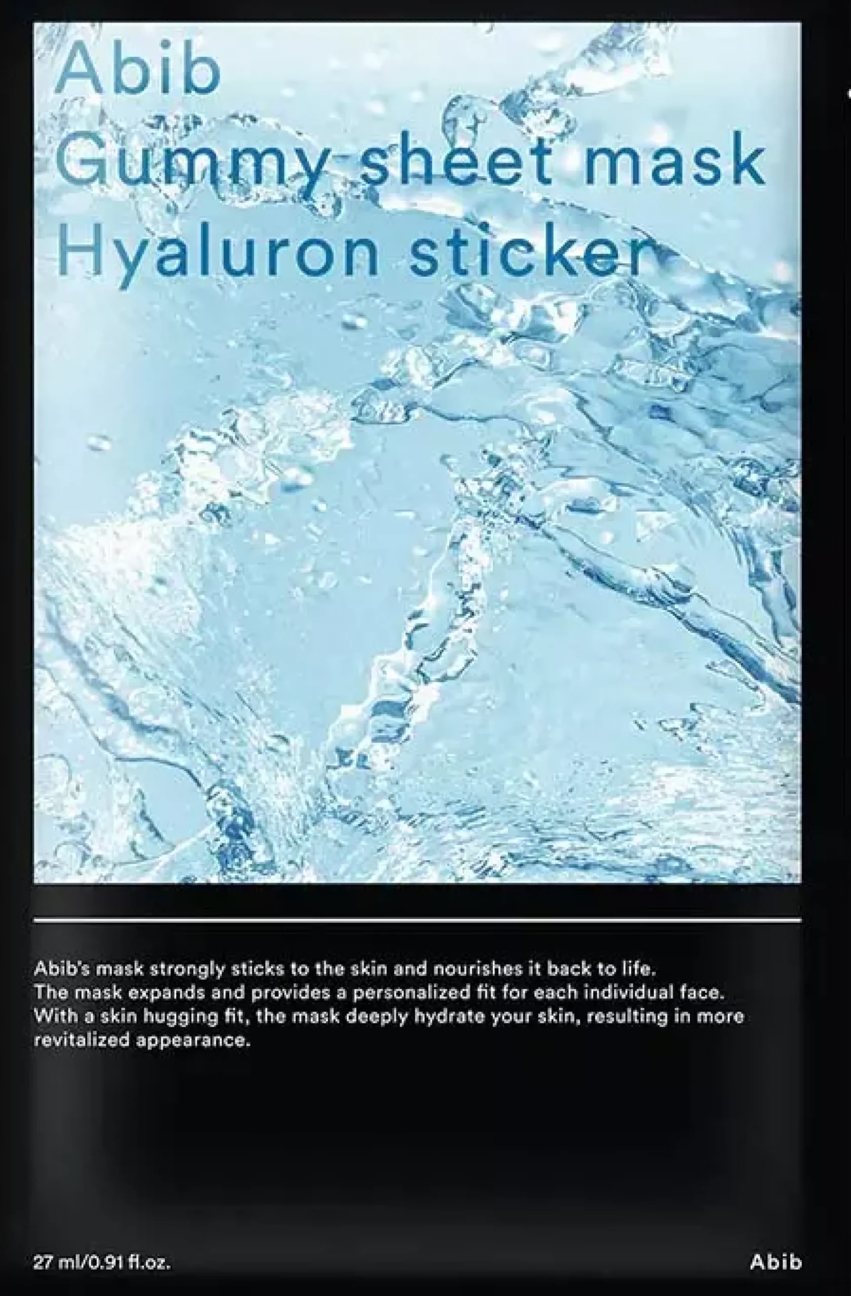 Abib Gummy Sheet Mask Hyaluron Sticker 10-Pack 27 g