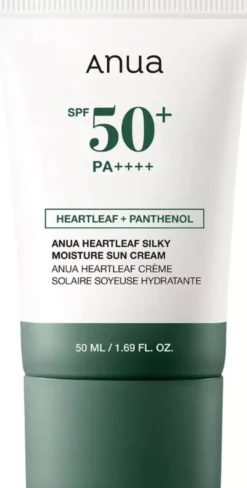ANUA Heartleaf Silky Moisture Sun Cream SPF50+ PA++++ 50 ml
