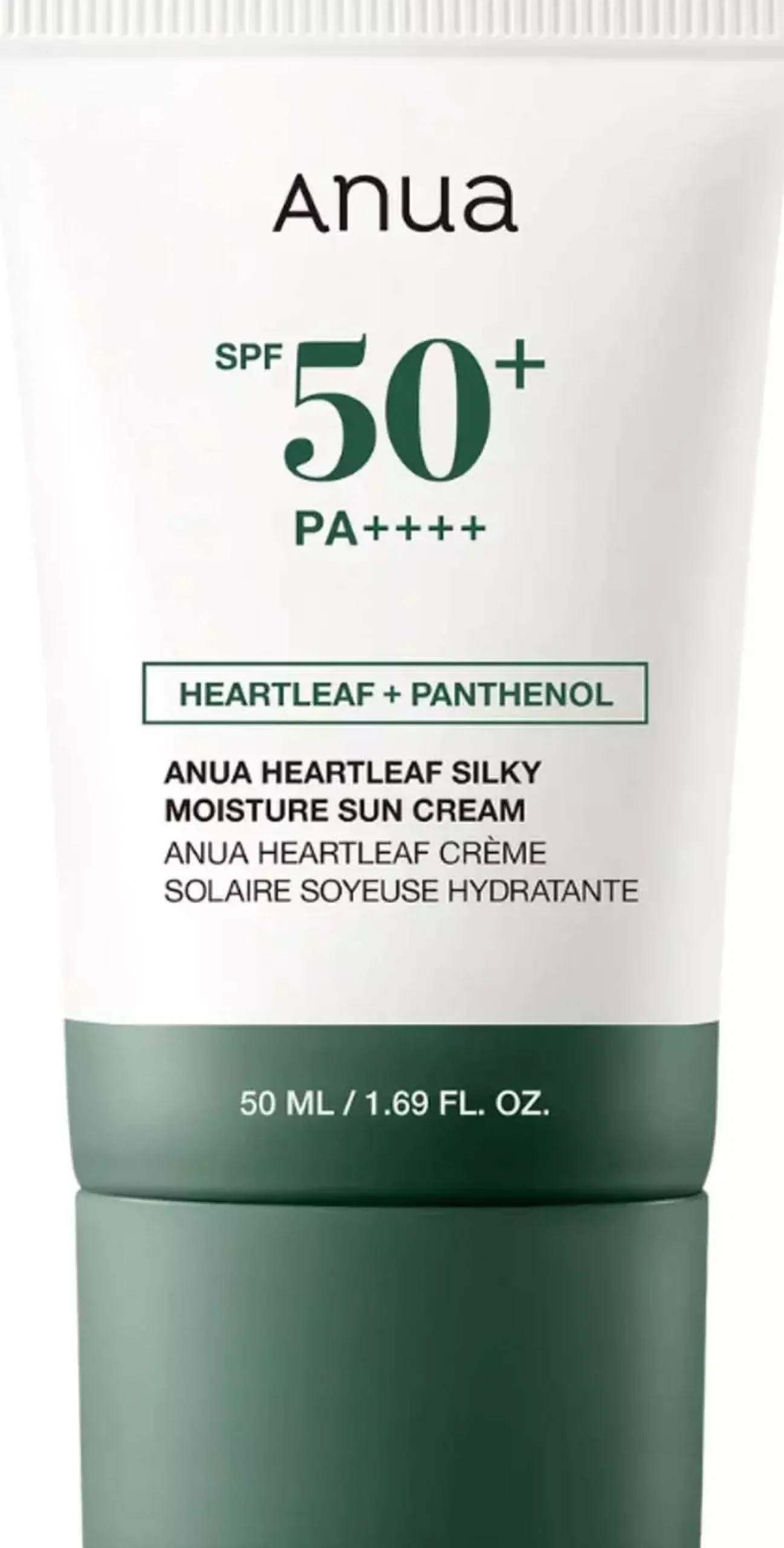 ANUA Heartleaf Silky Moisture Sun Cream SPF50+ PA++++ 50 ml