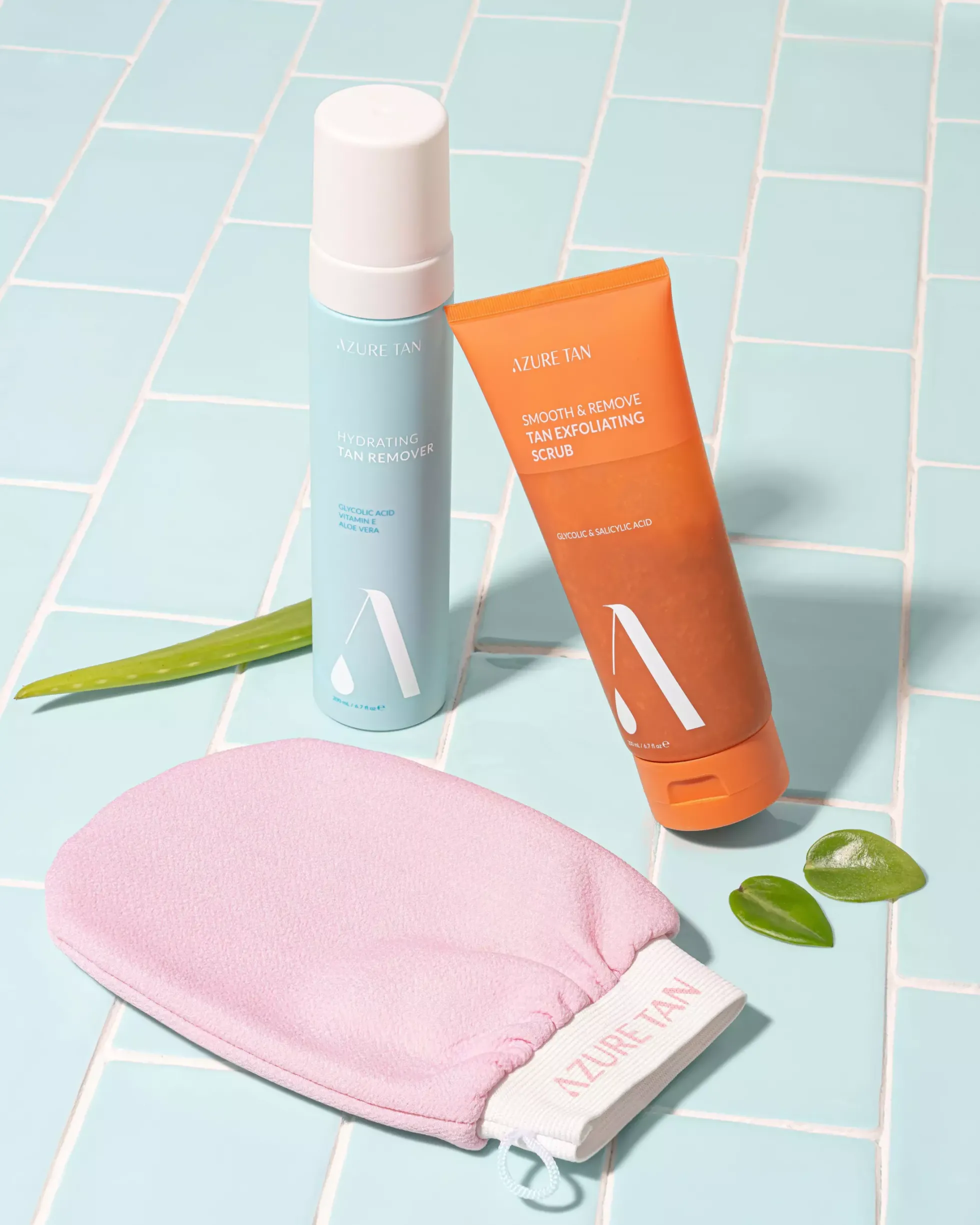 Azure Tan Exfoliator Mitt