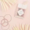BACHCA Thin elastics x14 pastel-colored and lurex