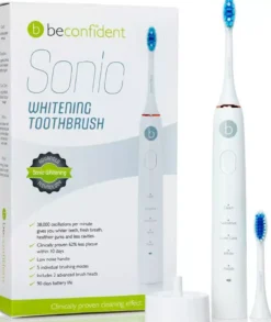 Beconfident Beconfident Sonic Whitening Toothbrush. White/rose gold