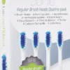 Beconfident Regular Sonic 4-pack tandborsthuvud Vit, Soft-Medium