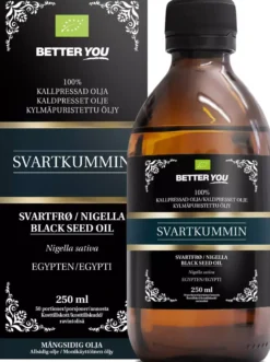 Better You Svartkumminolja EKO Kallpressad 250 ml