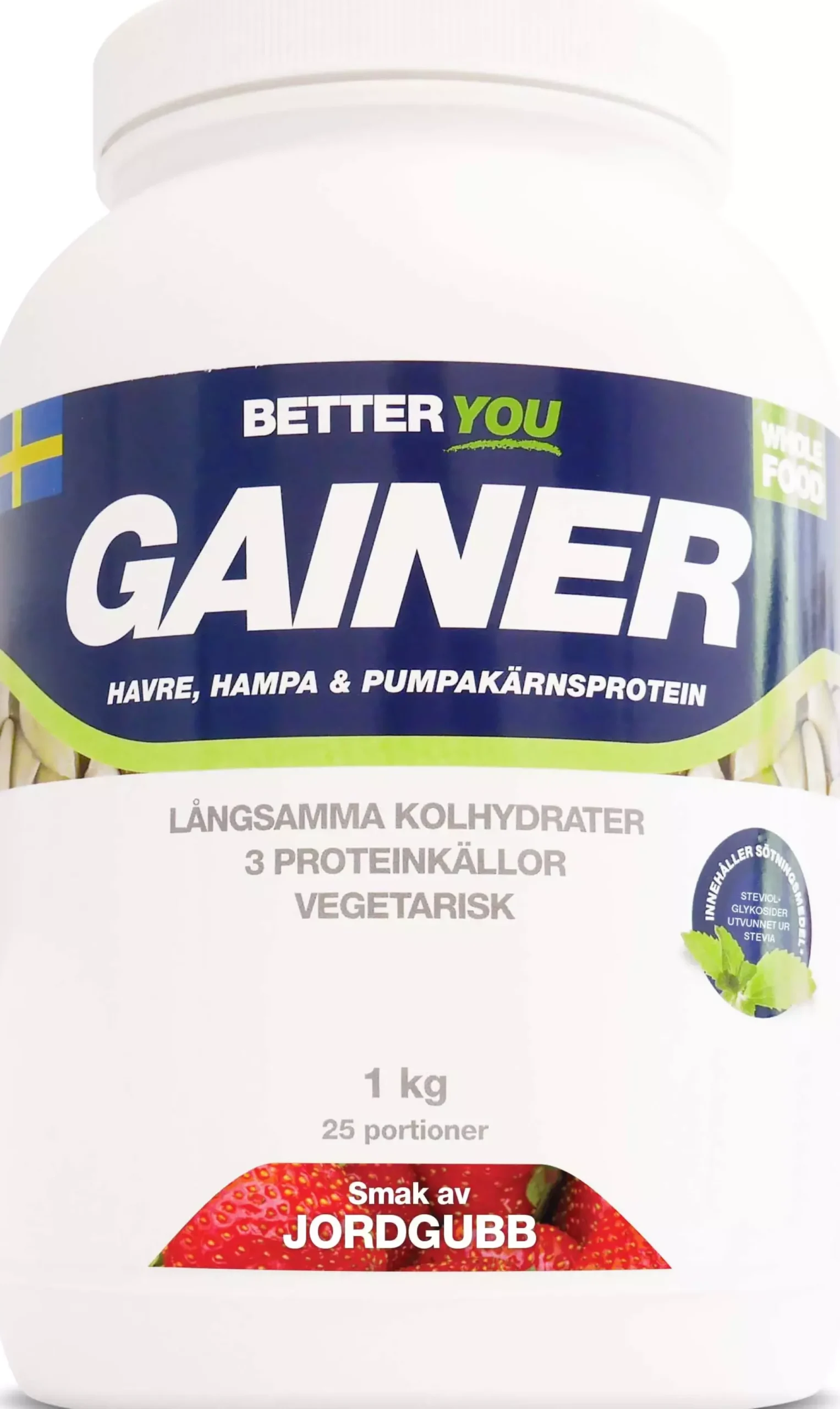 Better You Whole Food Gainer Jordgubb 1000 g