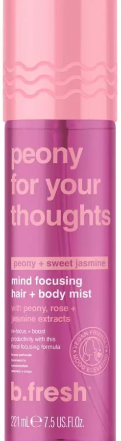 b.fresh Peony For Your Thoughts - Mind Focusing Hair + Body Mist 221 ml
