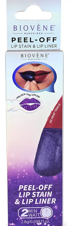 Biovène PEEL-OFF PERFECT REVEAL LIP STAIN & LINER IN ONE Heat Trace Stay-Perfect All Day