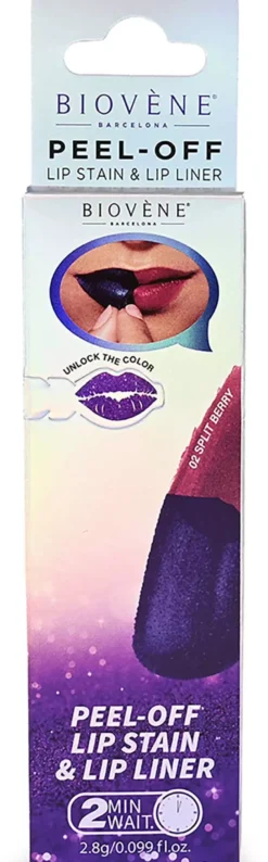 Biovène PEEL-OFF PERFECT REVEAL LIP STAIN & LINER IN ONE Split Berry Stay-Perfect All Day
