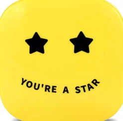 Biovène PIMPLE STAR PATCHES & MIRROR CASE Yellow Pimple Patches - Anti-Blemish Stars in portable mirror case, 32 patches 4 g