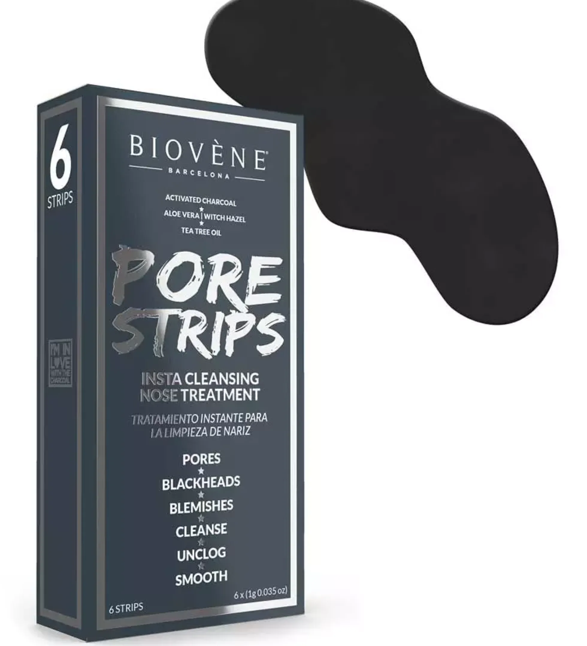 BiovèneStar Collection Pore Strips 6-Pack Insta Cleansing Nose Treatment