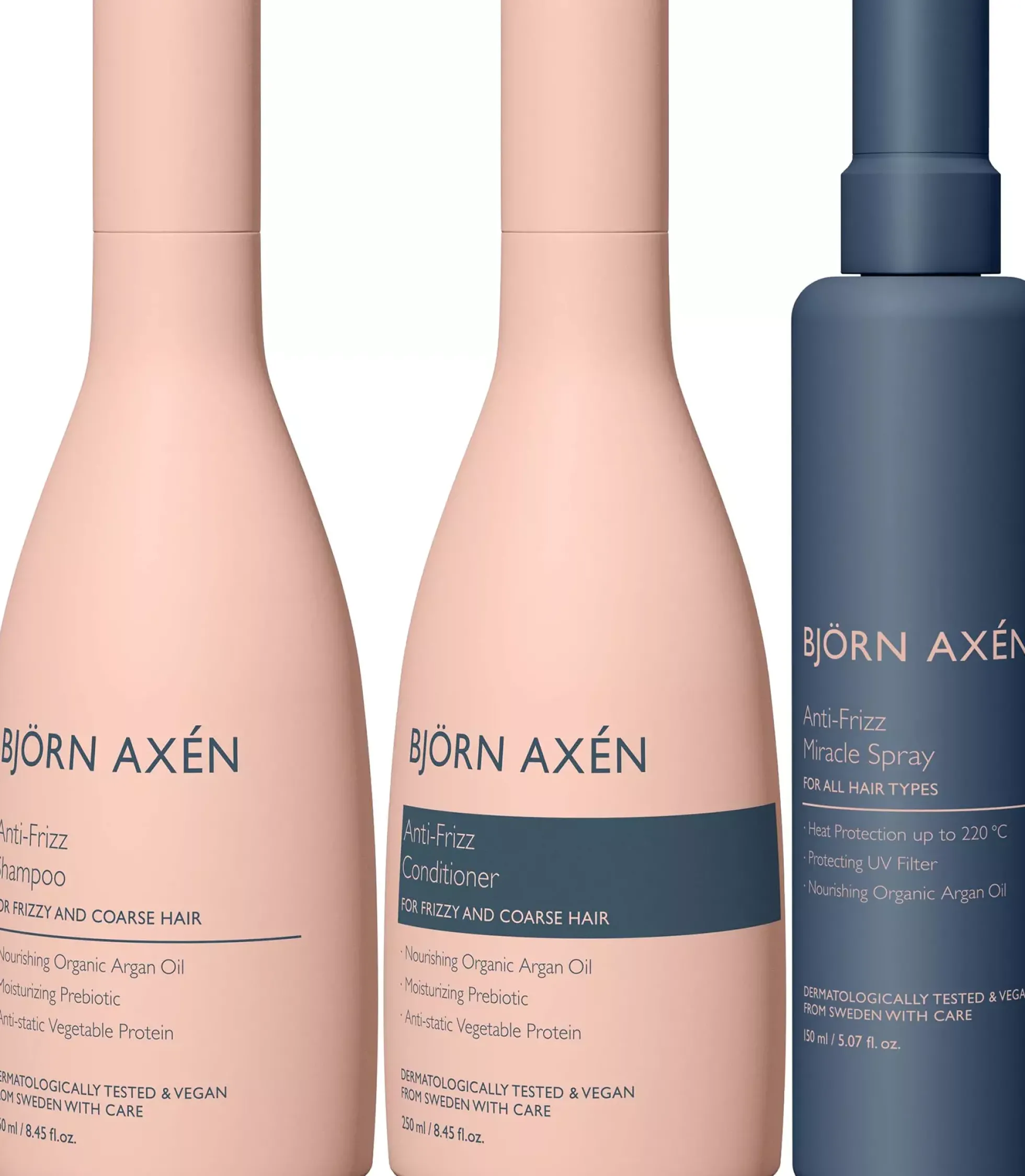 Björn Axén Anti-Frizz Bundle Shampoo 250 ml & Conditioner 250 ml & Spray 150 ml