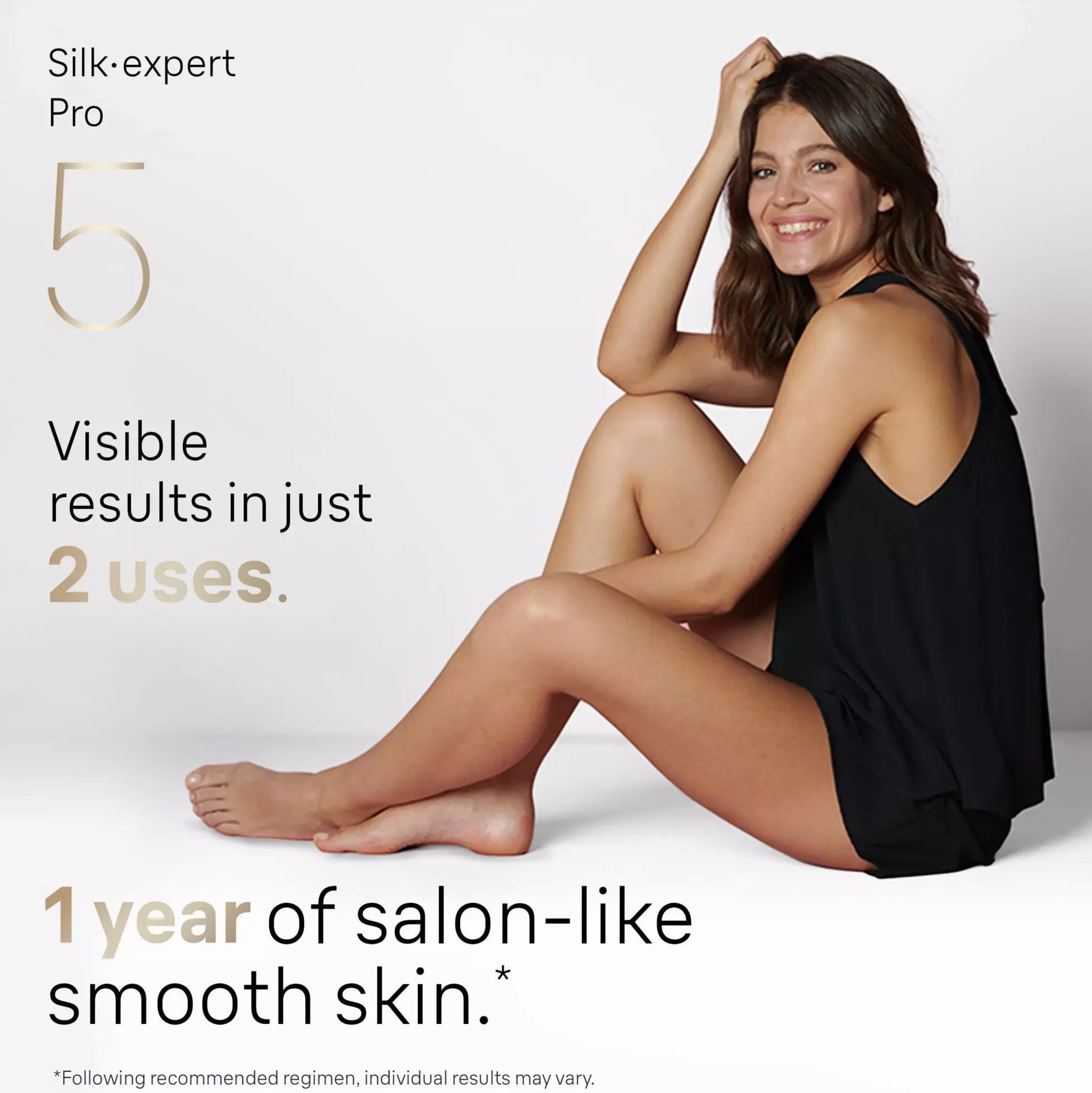 Braun IPL Silk·expert Pro 5 At Home Hair Removal With Pouch 1 Head PL5052