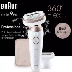 Braun Silk-épil 9 Flex Epilator For Easy Hair Removal 9-030 3D White/Rose Titan