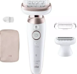 Braun Silk-épil 9 Flex Epilator For Easy Hair Removal 9-030 3D White/Rose Titan