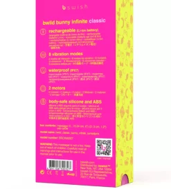 B Swish Bwild Bunny Infinite Rabbit Vibrator Sunset pink