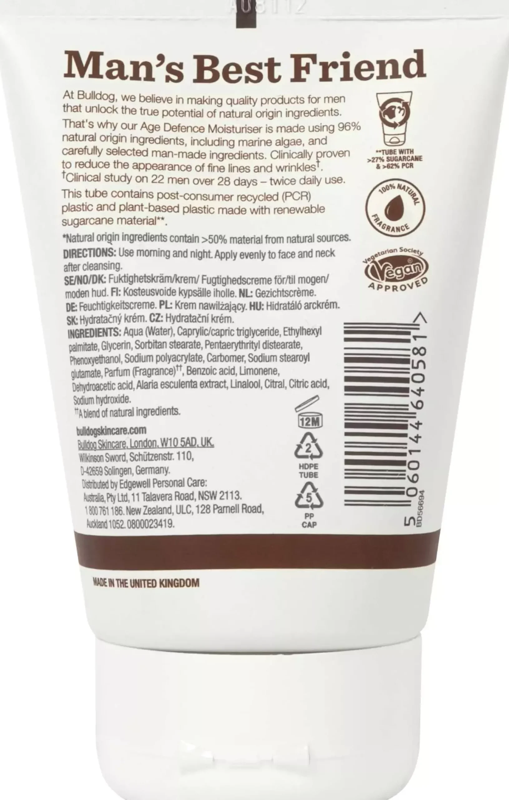 Bulldog Age Defence Moisturiser 100 ml