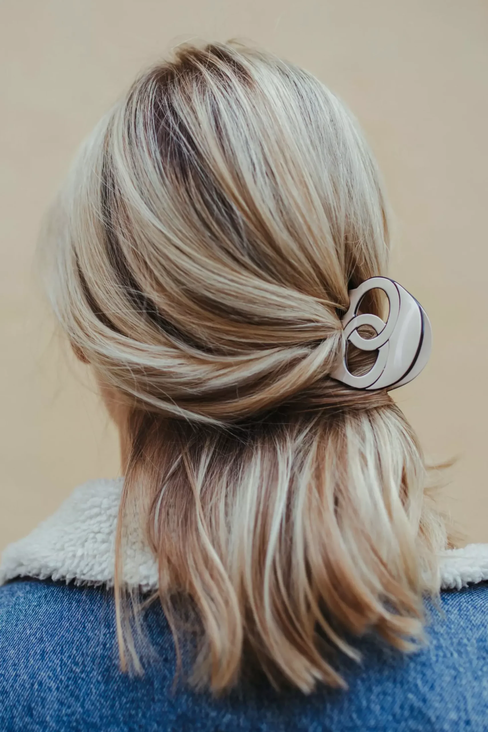ByBarb Hair claw Coco White