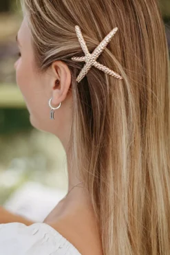 ByBarb Hair Clip Sea Star Ester Gold