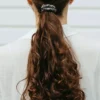 ByBarb Silk Hair Tie Thin Dark gray
