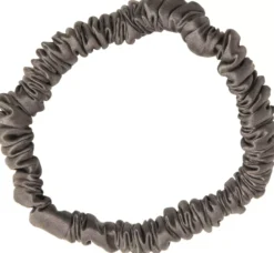ByBarb Silk Hair Tie Thin Dark gray