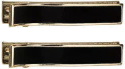 By Lyko Enameled Metal Hair Clips Black