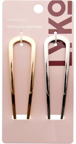 By Lyko French Duo Metallic Hair Pins