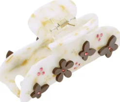 By Lyko Hair Claw Acrylic Creamy Flower