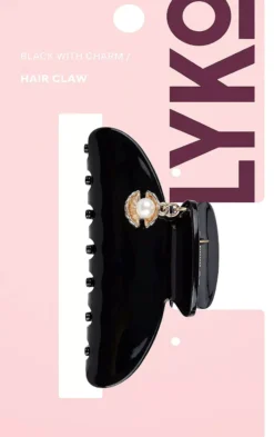 By Lyko Hair Claw with Charm Black