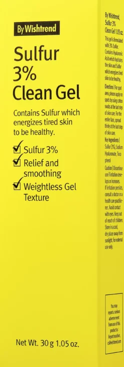 By Wishtrend Sulfur 3% Clean Gel 30 ml