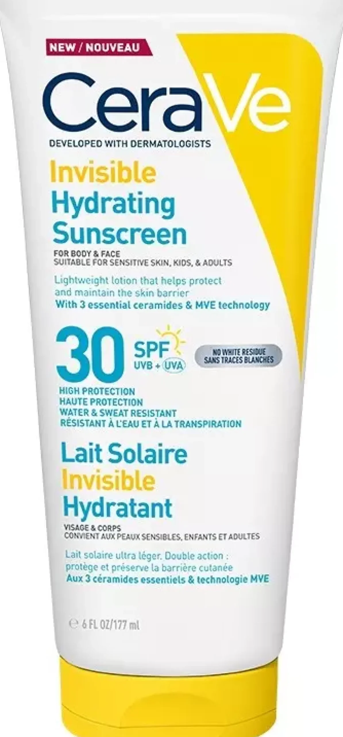 CeraVe Invisible Hydrating Sunscreen SPF30 177 ml