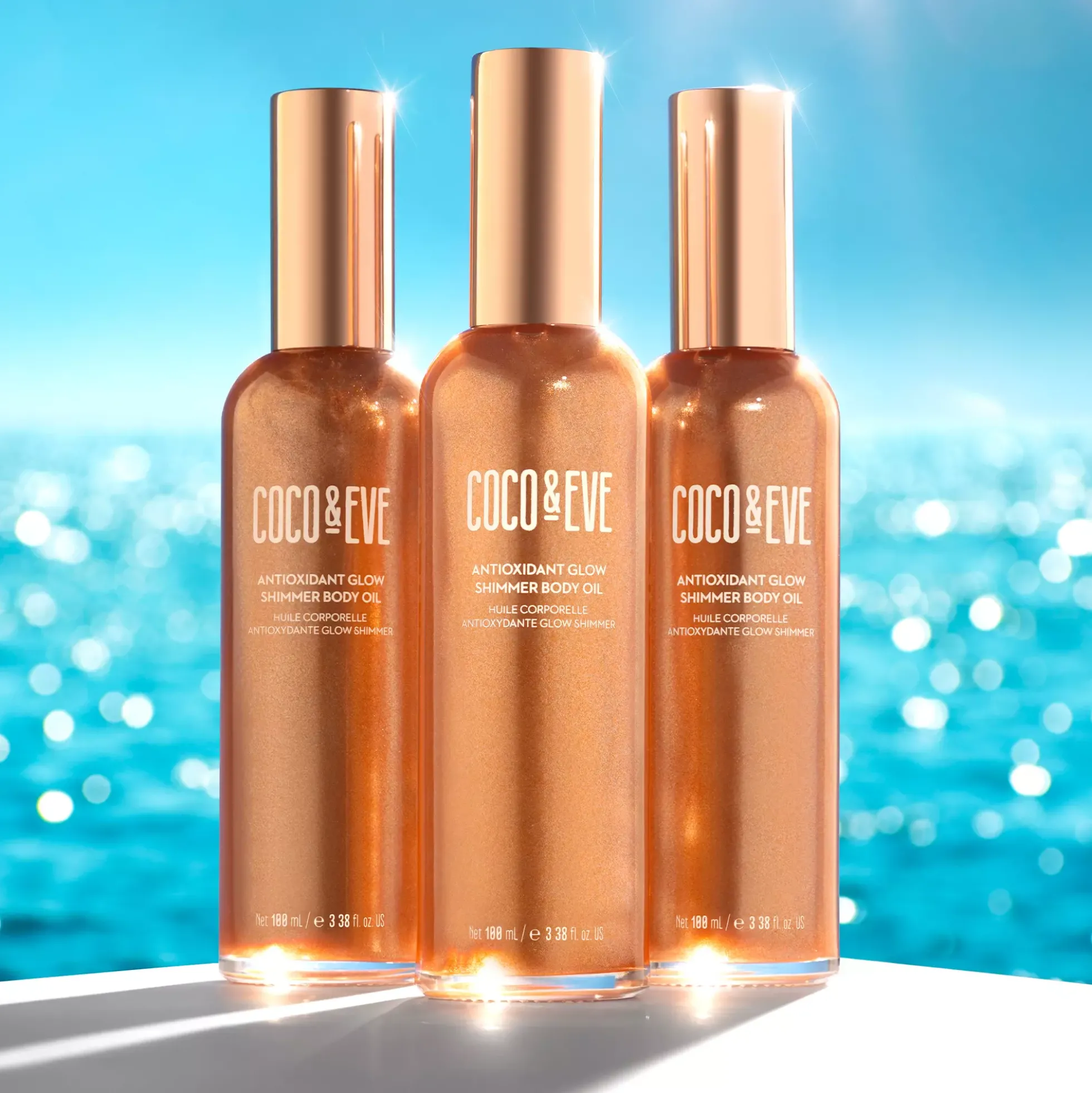 Coco & Eve Sunny Honey Antioxidant Glow Shimmer Body Oil 100 ml