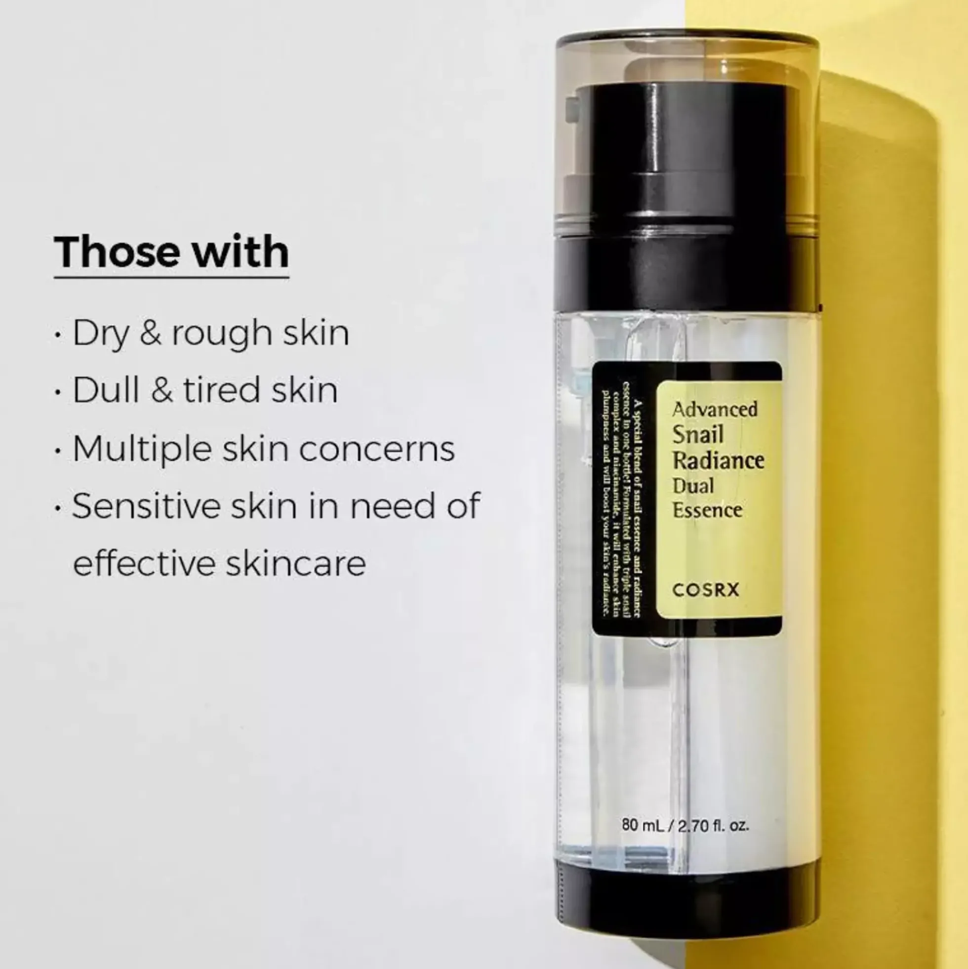 COSRXAdvanced Snail Radiance Dual Essence 80 ml