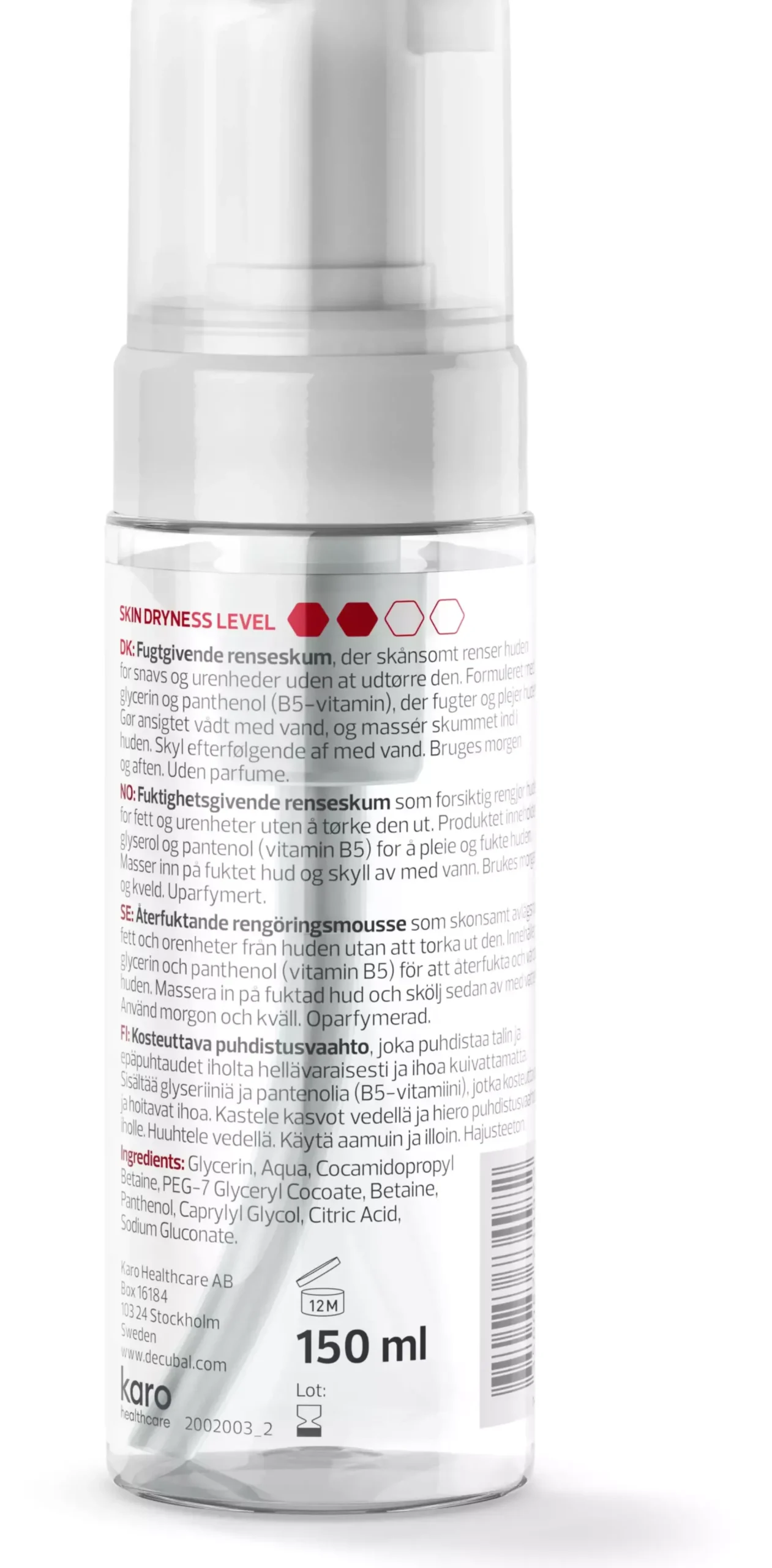 Decubal Hydrating Face Cleansing Foam 150 ml