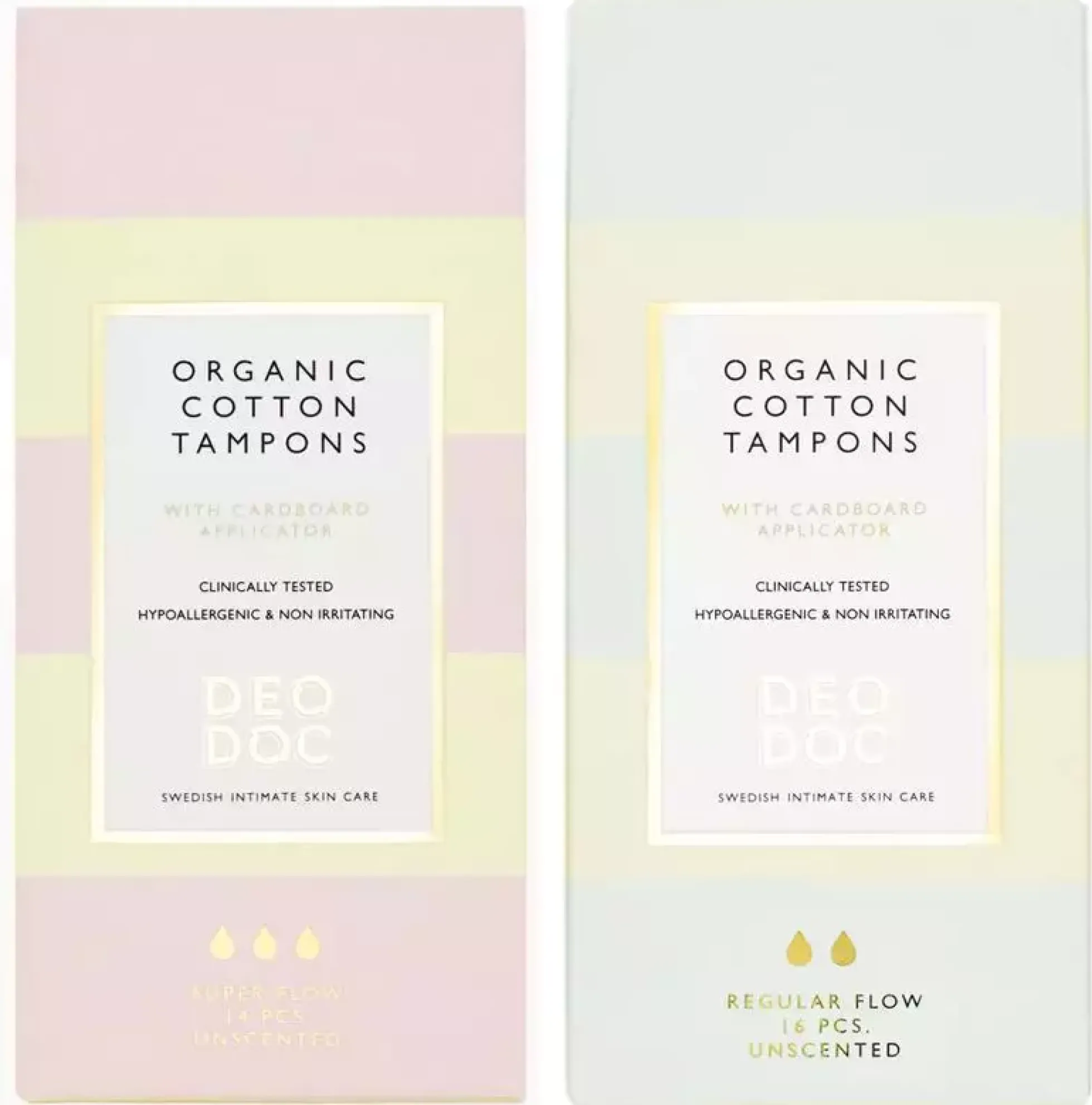 DeoDoc Organic Cotton Tampons Super & Regular