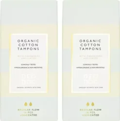DeoDoc Organic Cotton Tampons Regular 2-pack