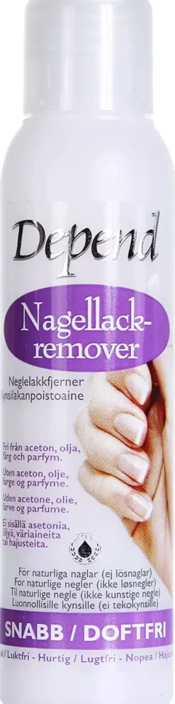 Depend Nagellackremover Snabb/Doftfri 250 ml