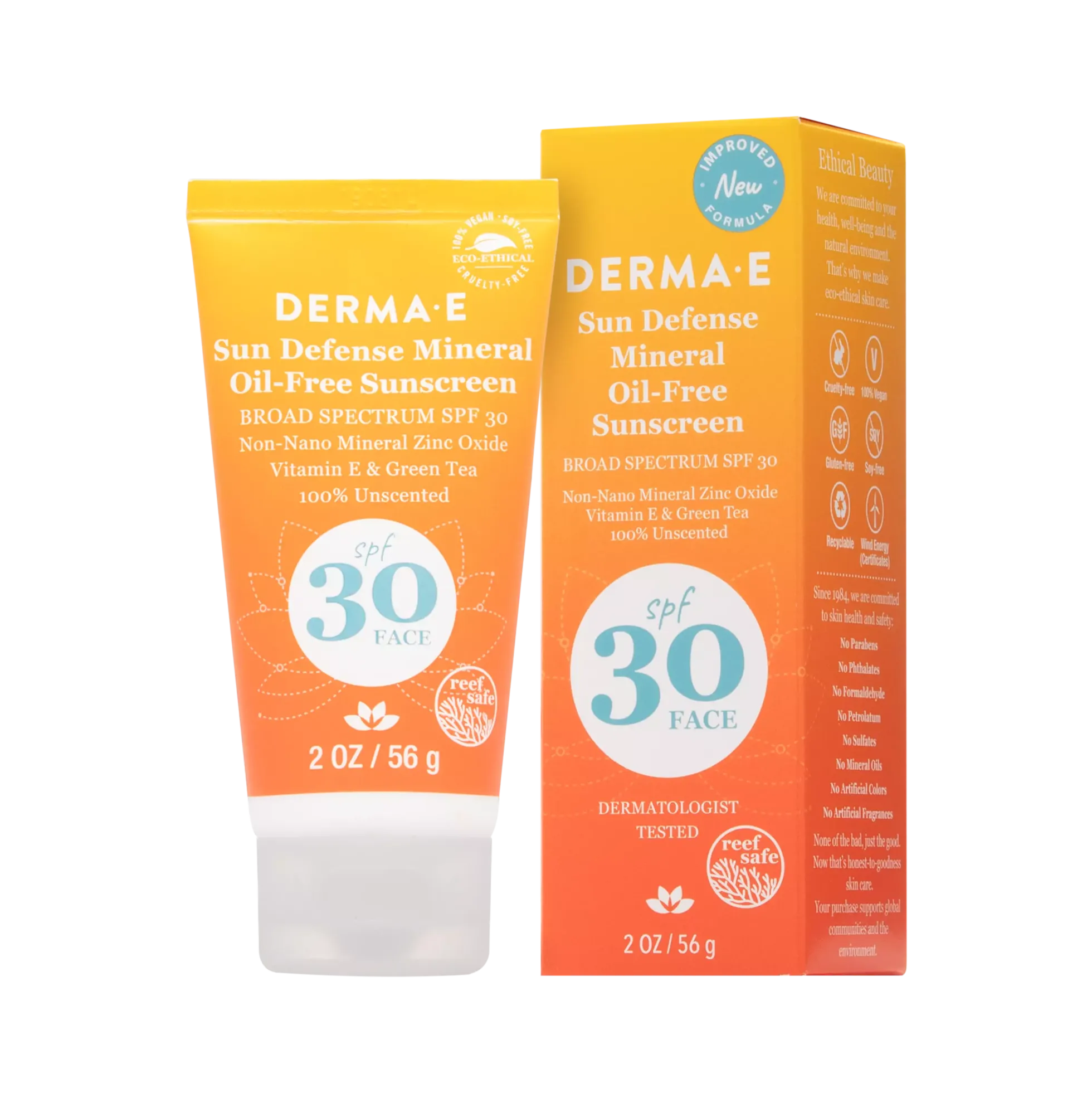 DERMA E Sun Defense Mineral Oil-Free Sunscreen Face