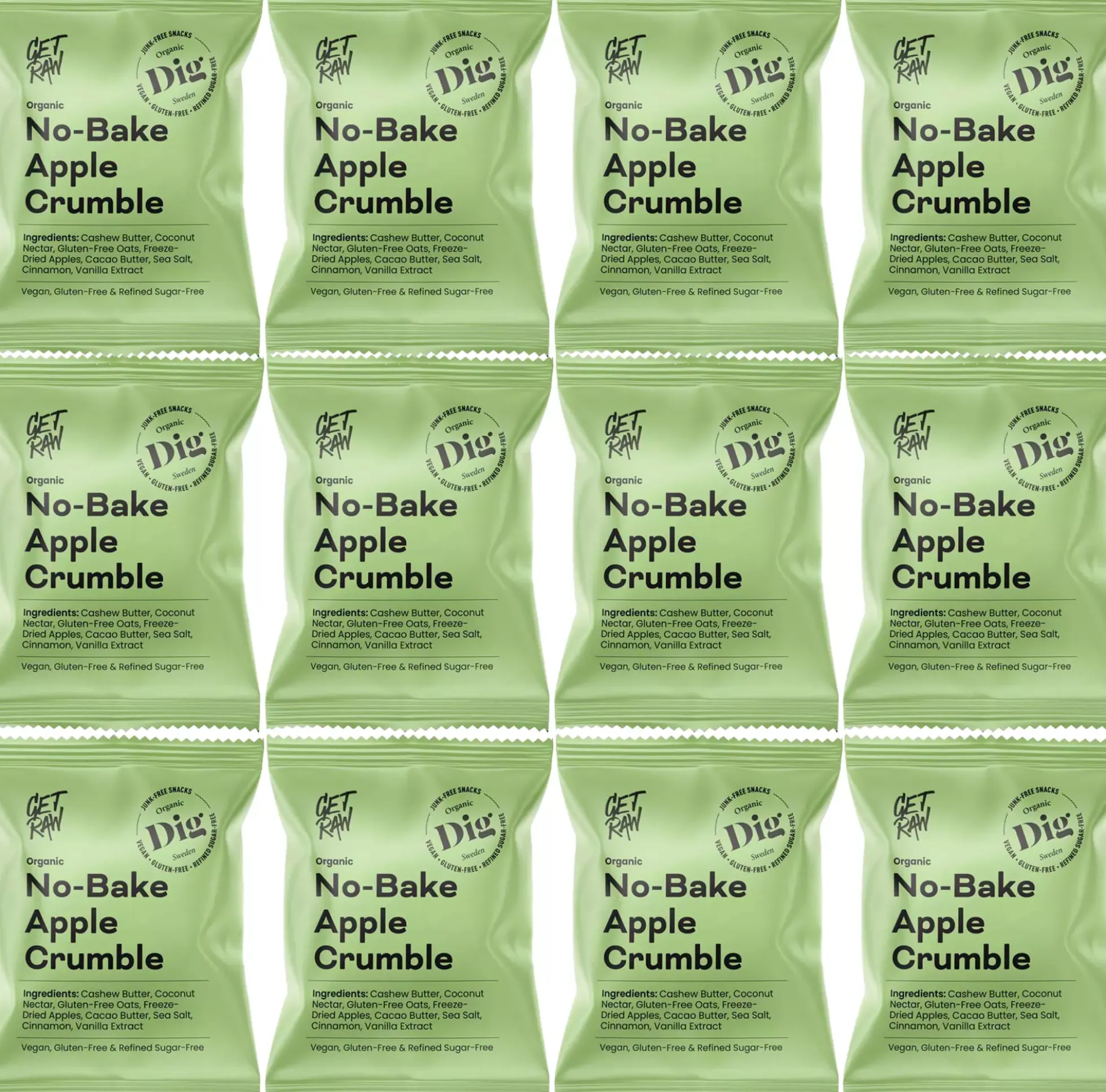 DigGET RAW No-Bake Apple Crumble 12 x 35g