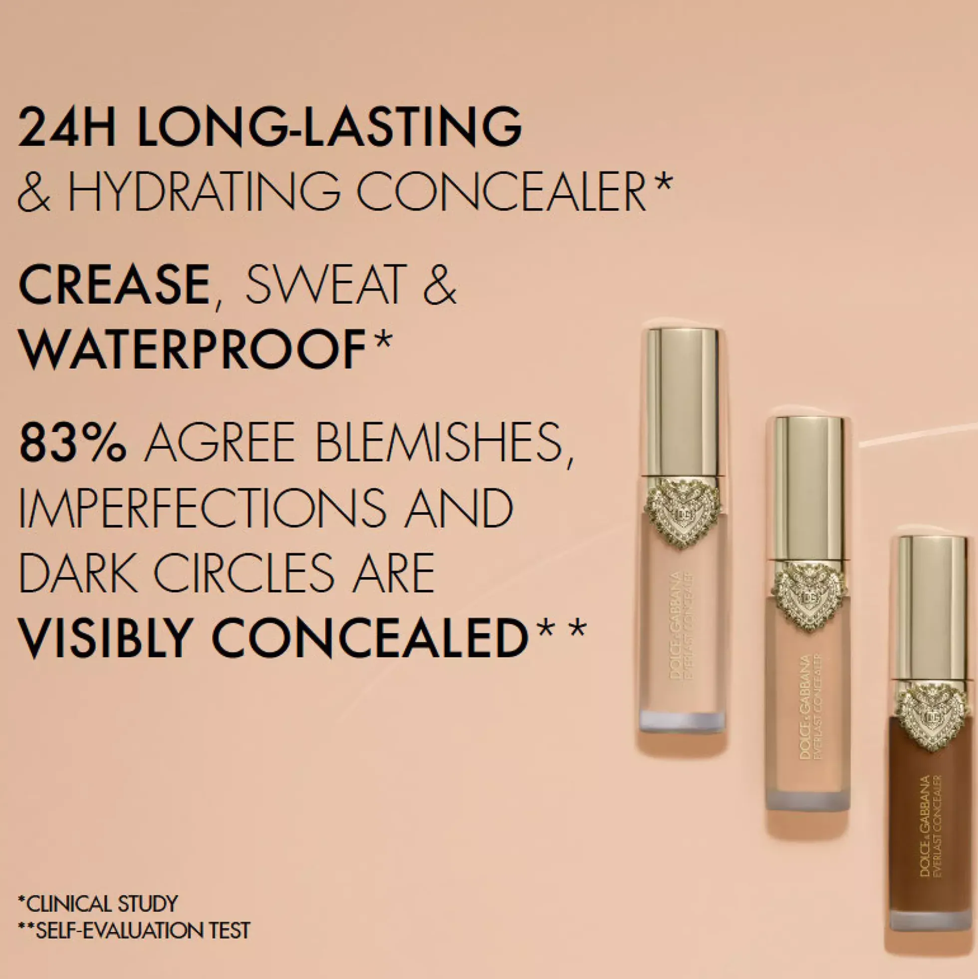 Dolce & Gabbana Everlast Concealer 24H Wear Crease-Proof Hydrating