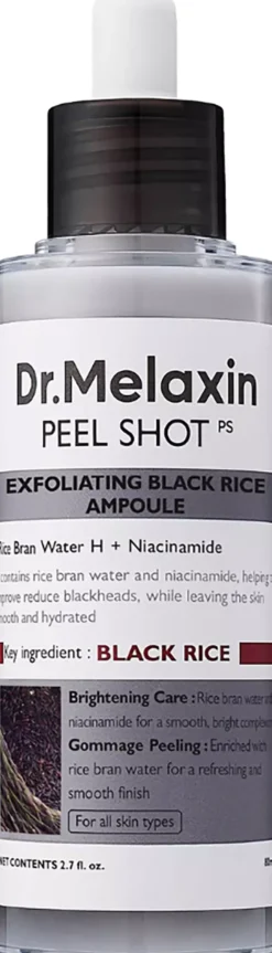 Dr.Melaxin Peel Shot Exfoliating Black Rice Ampoule 80 ml