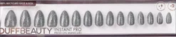 DUFFBEAUTY Instant Pro PressOn Manicure Diamond Dust, Medium Almond