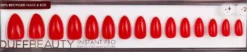 DUFFBEAUTY Ruby Red, Medium Almond Ruby Red
