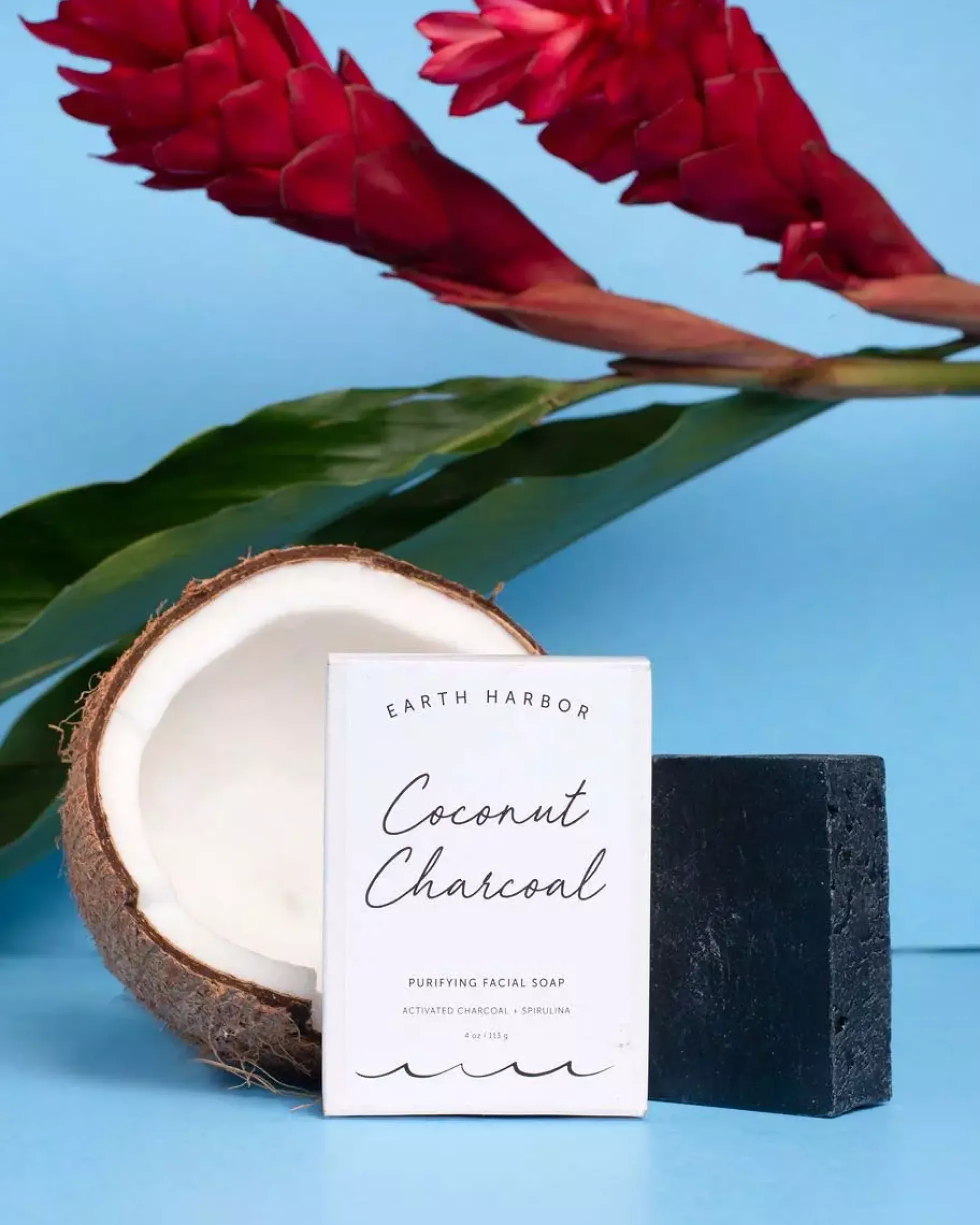 Earth Harbor Coconut Charcoal Purifying Facial Soap 113 g