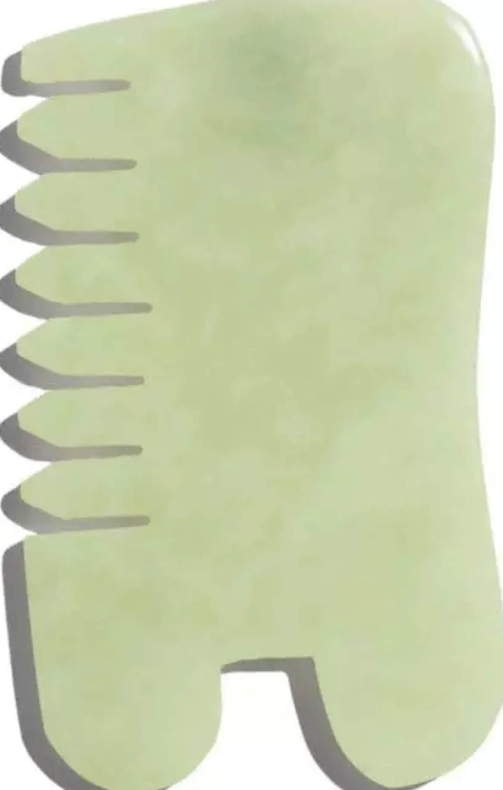 Earth Harbor Island Jade Gemstone Gua Sha + Massaging Comb