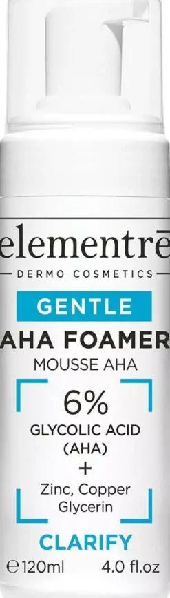 elementrē Aha Foamer Gentle Cleanser 6% Alpha Hydroxy Acid 120 ml