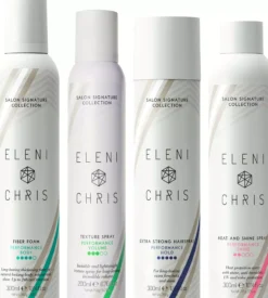 Eleni&Chris Bundle Fiber Foam 300 ml & Hairspray 300 ml & Heat Spray 300 ml & Texture Spray 300 ml