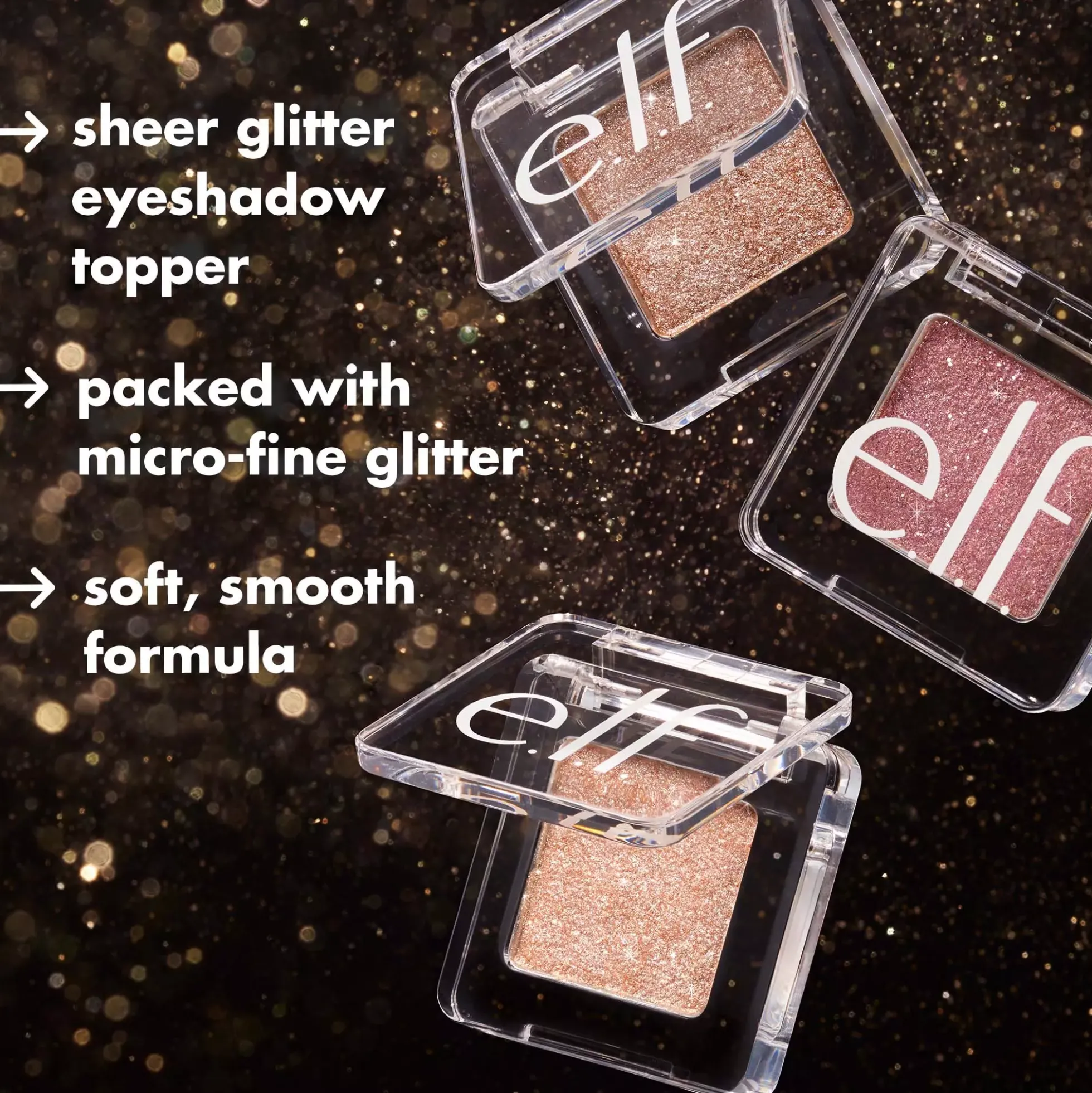 e.l.f. Fine as Fleck Glitter Eyeshadow Straight Fire
