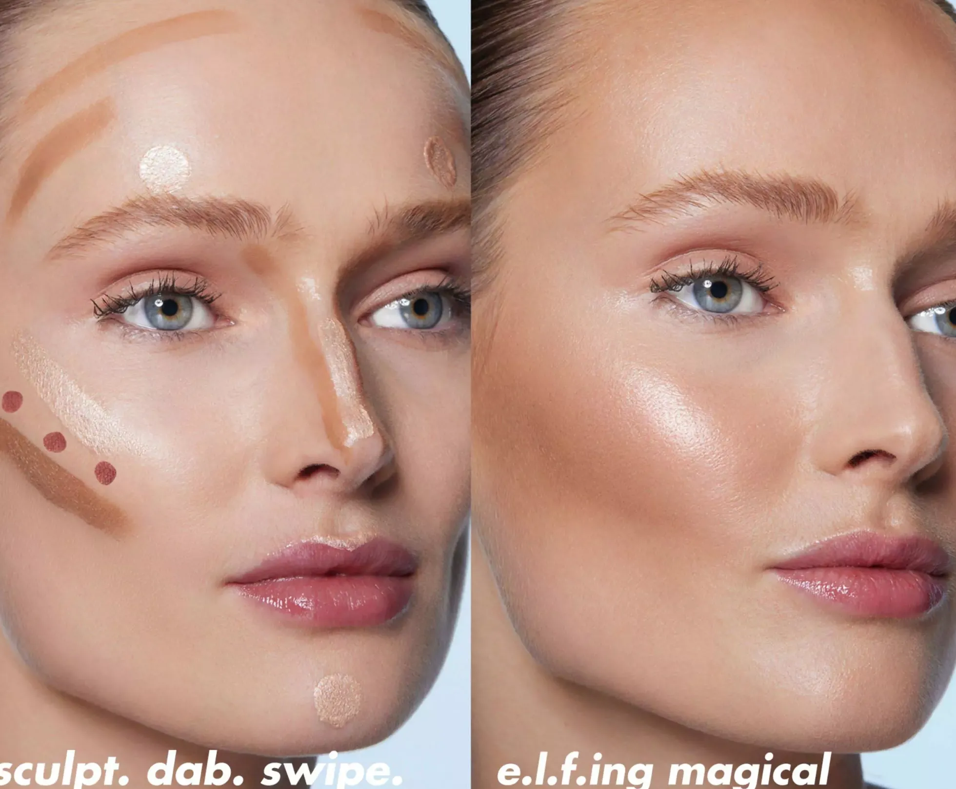 e.l.f. Halo Glow Contour Beauty Wand Tan/Deep