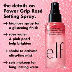 e.l.f. Power Grip Rose Setting Spray