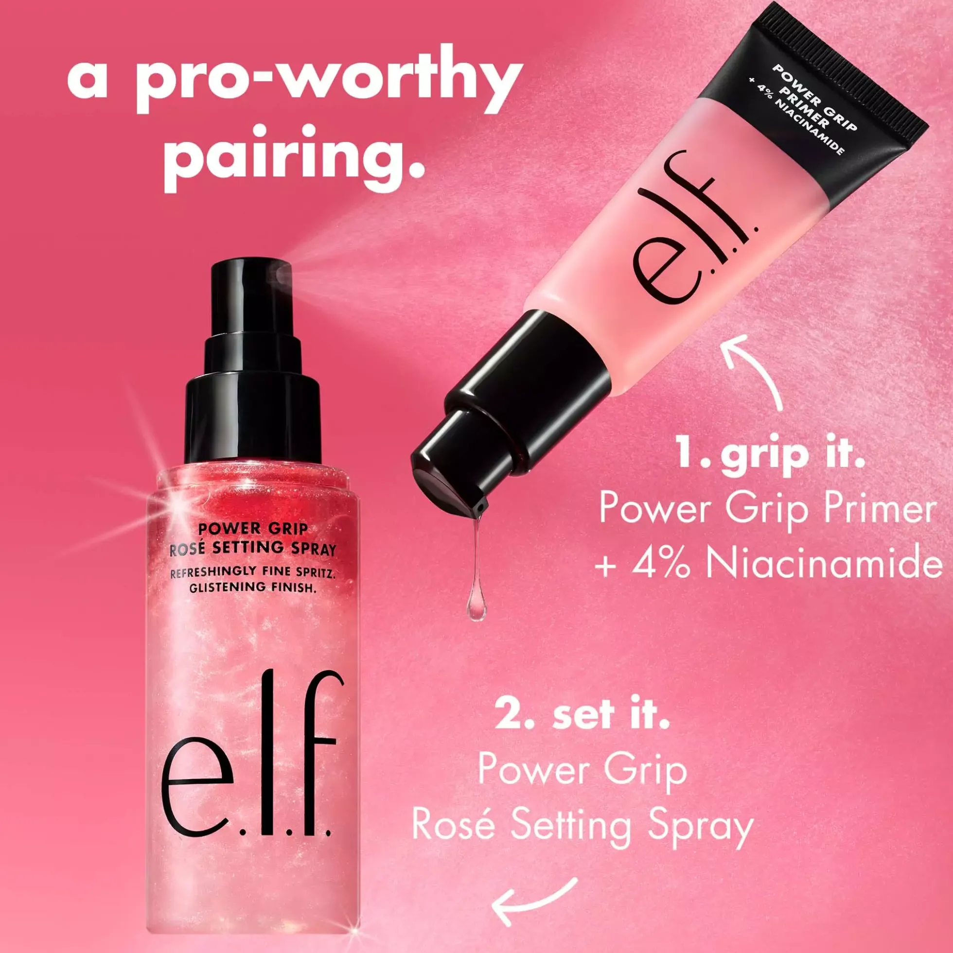 e.l.f. Power Grip Rose Setting Spray